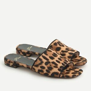 NWT J Crew Abbie Slide in Leopard Print, size 7.5